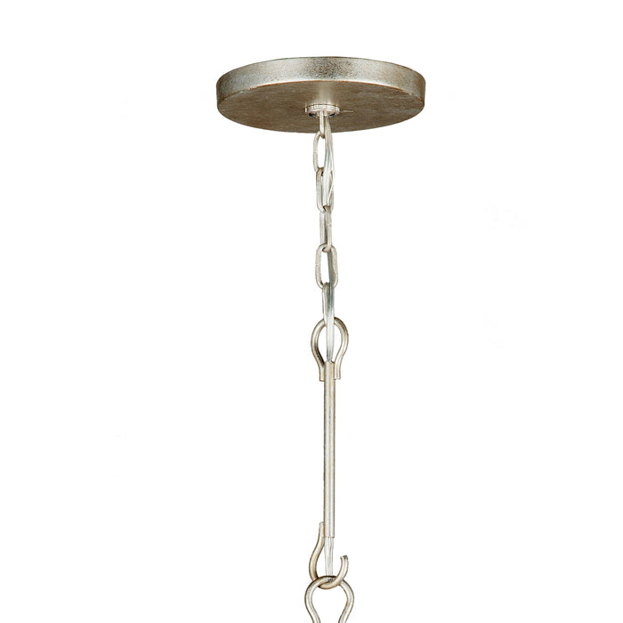 Crystorama 9229-OS Nine Light Chandelier, Olde Silver