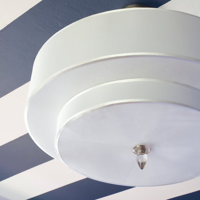 Crystorama 9507-SN_CEILING Five Light Semi Flush Mount, Satin Nickel