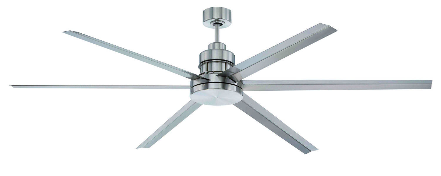 Craftmade MND72BNK6 72"Ceiling Fan, Brushed Polished Nickel