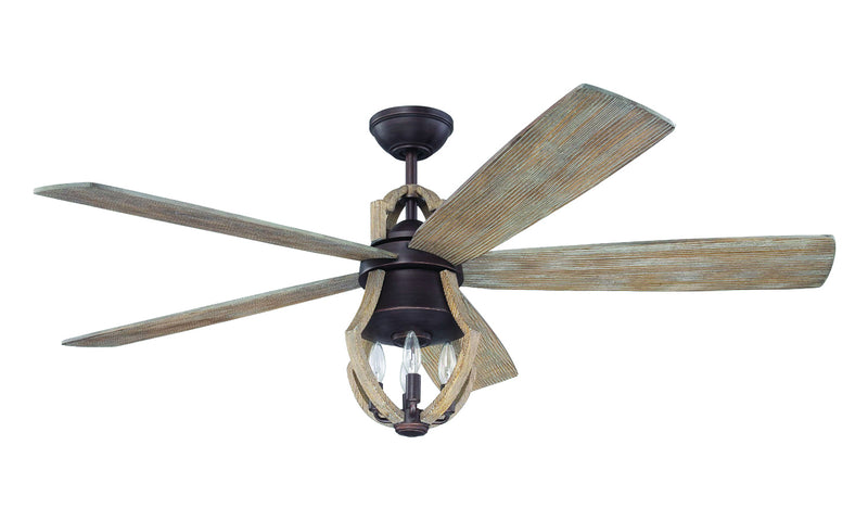 Craftmade WIN56ABZWP5 56"Ceiling Fan, Aged Bronze Brushed