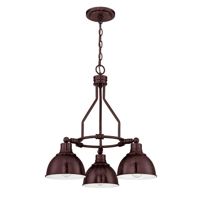 Craftmade 35923-ABZ Three Light Chandelier, Aged Bronze Brushed