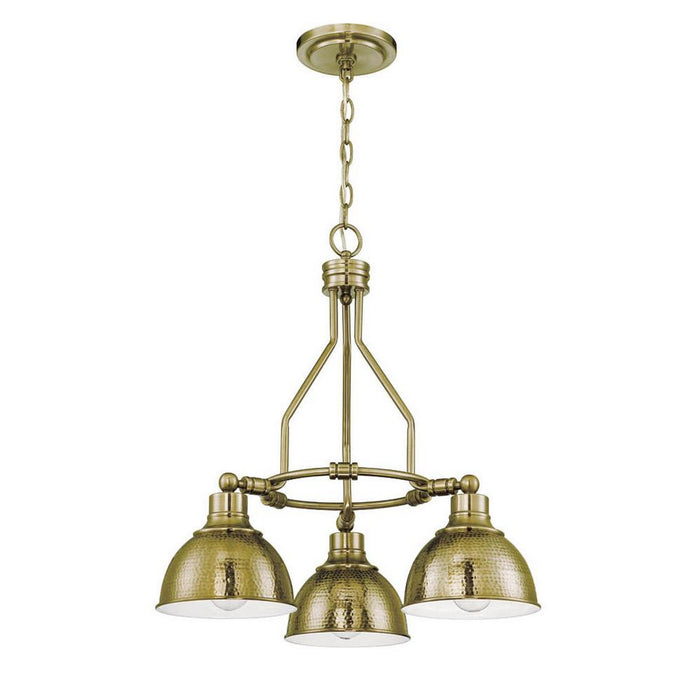 Craftmade 35923-LB Three Light Chandelier, Legacy Brass