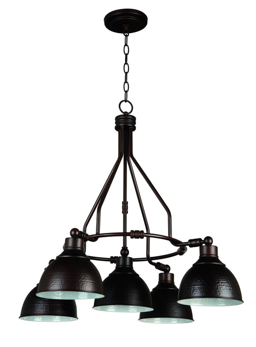 Craftmade 35925-ABZ Five Light Chandelier, Aged Bronze Brushed