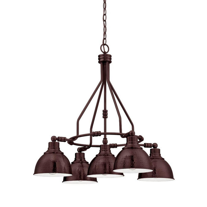 Craftmade 35925-ABZ Five Light Chandelier, Aged Bronze Brushed