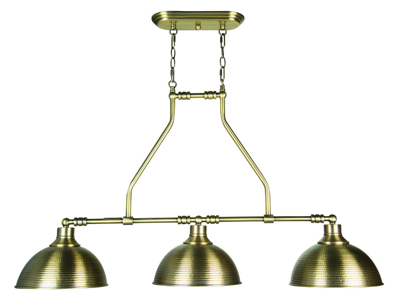 Craftmade 35973-LB Three Light Island Chandelier, Legacy Brass
