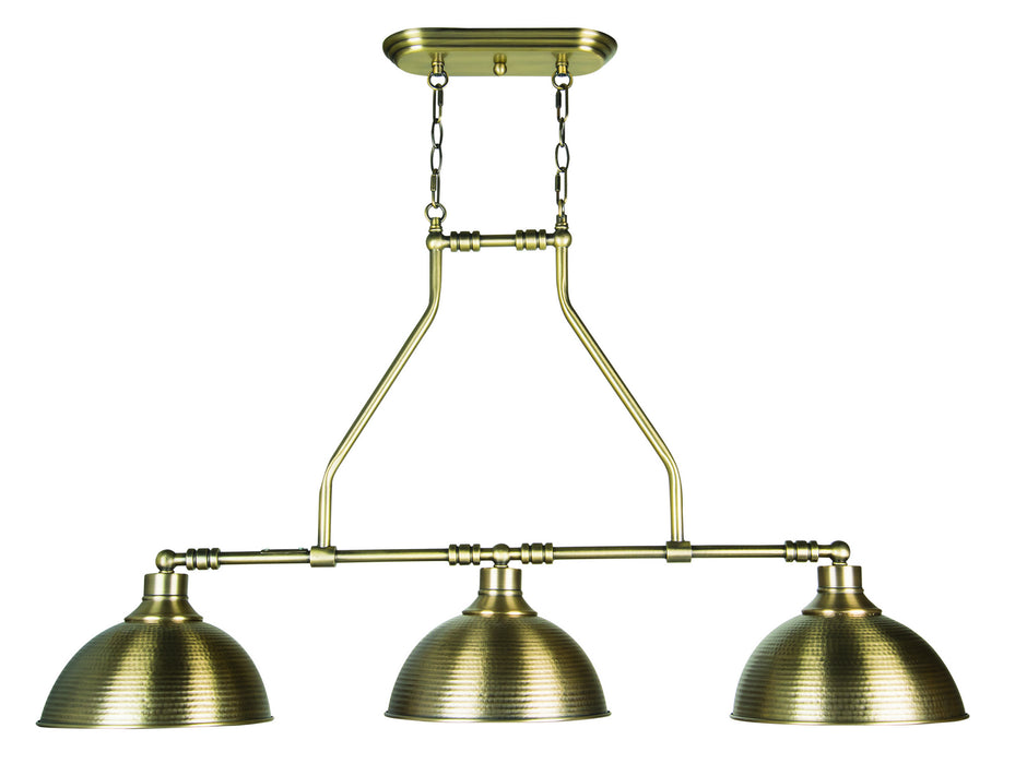 Craftmade 35973-LB Three Light Island Chandelier, Legacy Brass