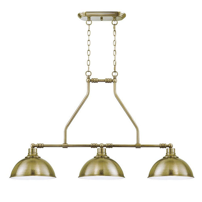 Craftmade 35973-LB Three Light Island Chandelier, Legacy Brass