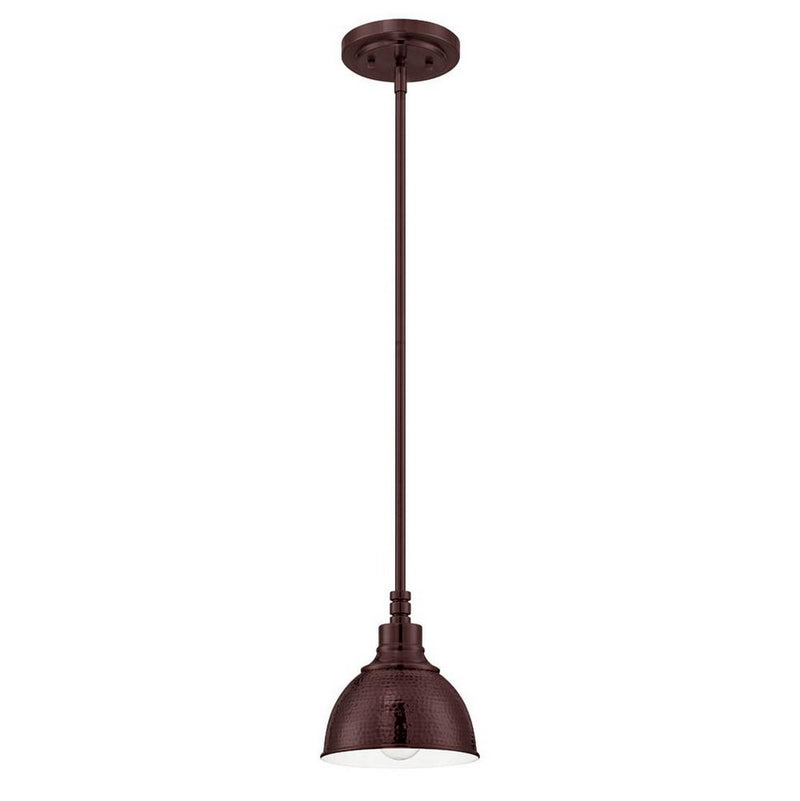Craftmade 35991-ABZ One Light Mini Pendant, Aged Bronze Brushed