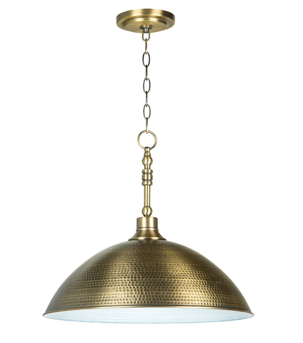 Craftmade 35993-LB One Light Pendant, Legacy Brass