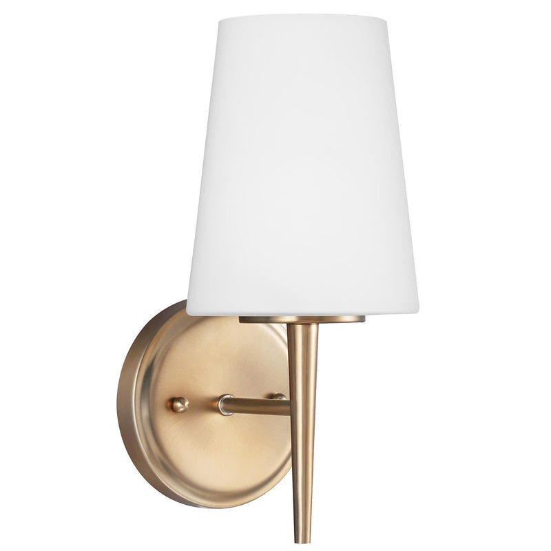 Generation Lighting 4140401-848 One Light Wall / Bath Sconce, Satin Brass