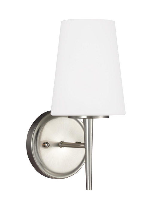 Generation Lighting 4140401-962 One Light Wall / Bath Sconce, Brushed Nickel