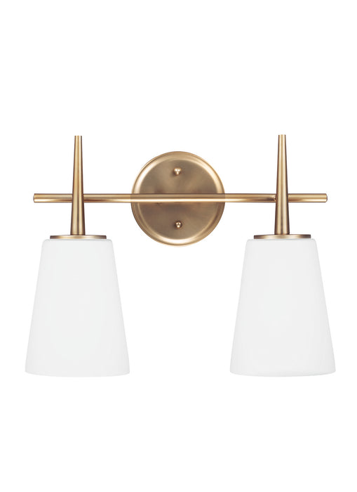Generation Lighting 4440402-848 Two Light Wall / Bath, Satin Brass