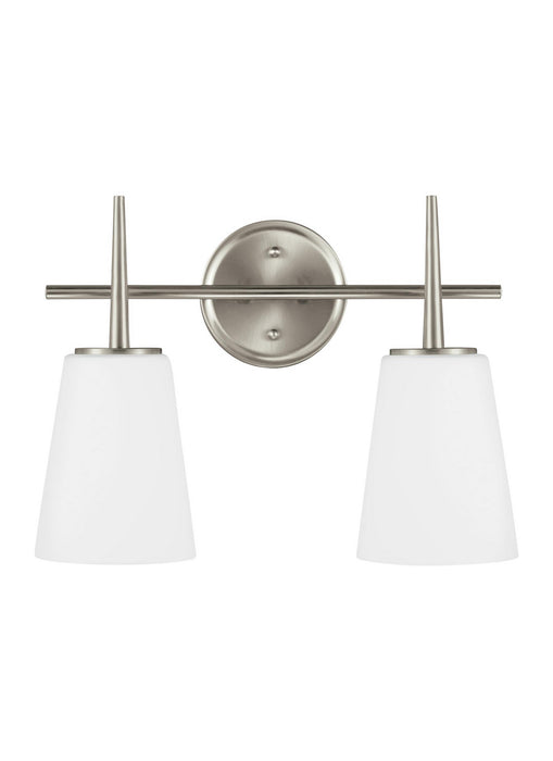 Generation Lighting 4440402-962 Two Light Wall / Bath, Brushed Nickel