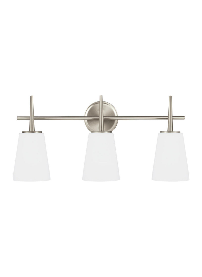 Generation Lighting 4440403-962 Three Light Wall / Bath, Brushed Nickel