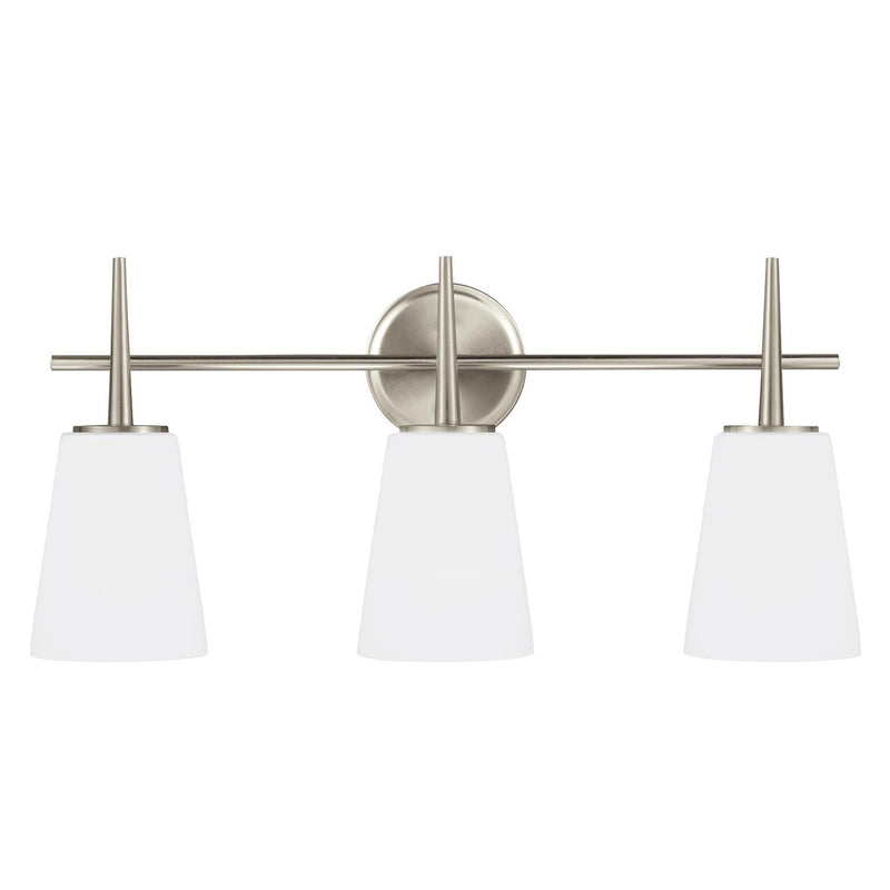 Generation Lighting 4440403-962 Three Light Wall / Bath, Brushed Nickel