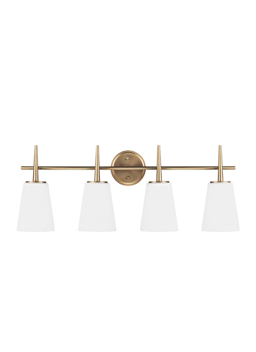 Generation Lighting 4440404-848 Four Light Wall / Bath, Satin Brass