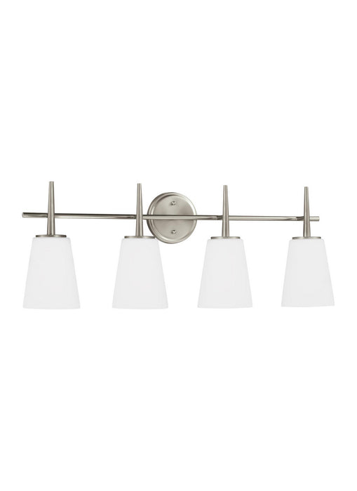 Generation Lighting 4440404-962 Four Light Wall / Bath, Brushed Nickel