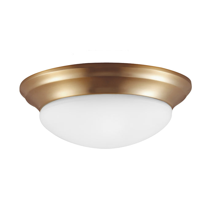 Generation Lighting 75434-848 One Light Flush Mount, Satin Brass