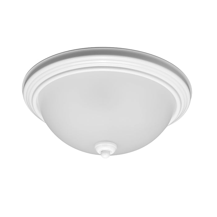 Generation Lighting 77063-15 One Light Flush Mount, White