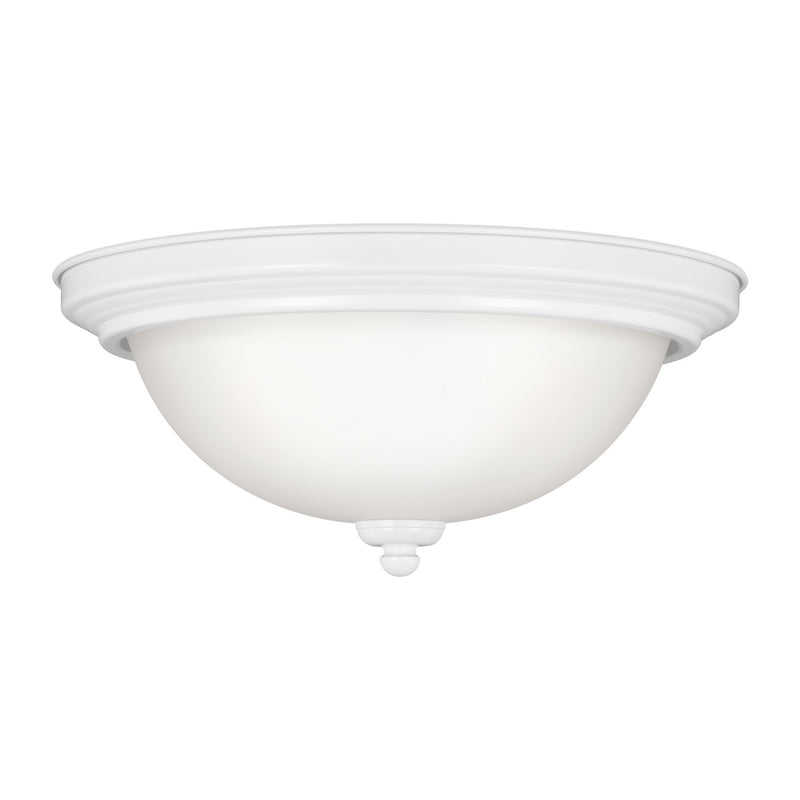 Generation Lighting 77064-15 Two Light Flush Mount, White