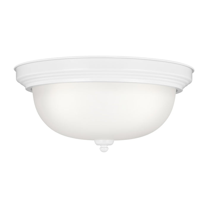 Generation Lighting 77065-15 Three Light Flush Mount, White
