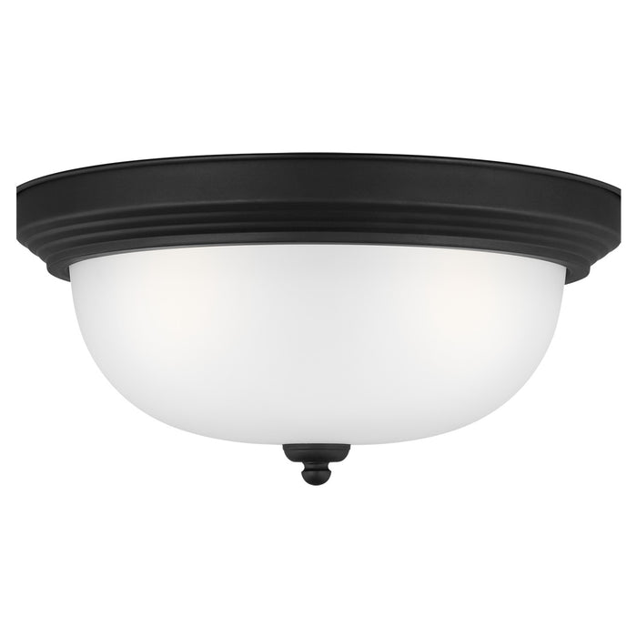 Generation Lighting 77065-112 Three Light Flush Mount, Midnight Black