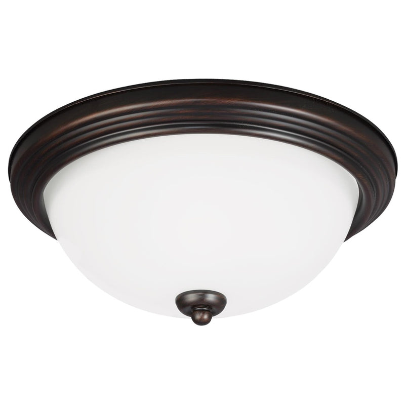 Generation Lighting 77265-710 Three Light Flush Mount, Bronze