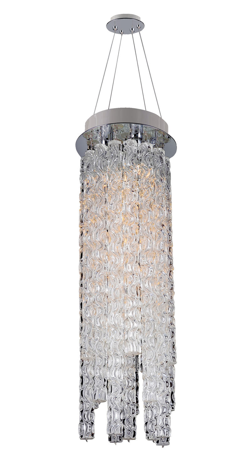 Allegri 11136-010 Three Light Convertible Pendant - Flush Mount, Chrome