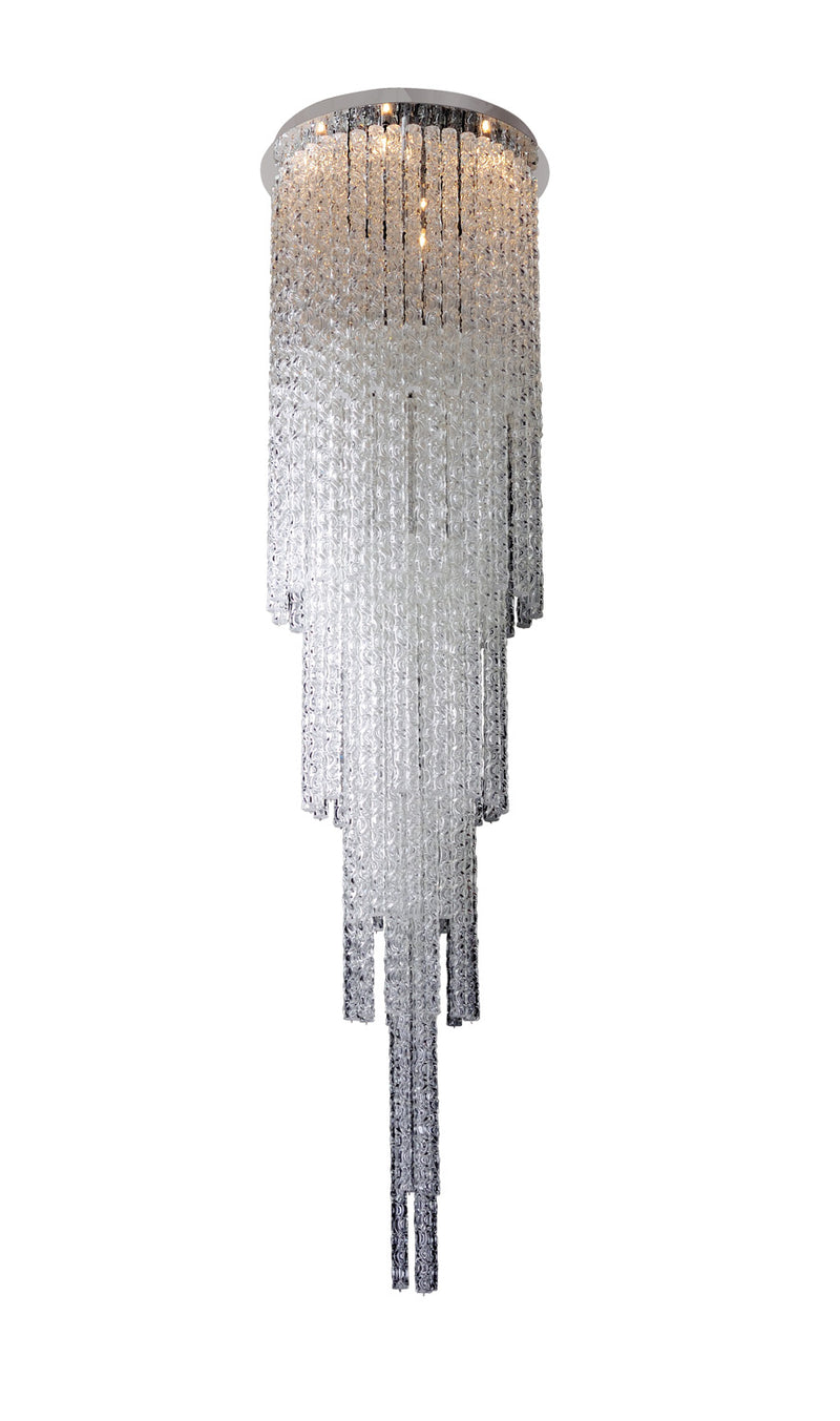 Allegri 11138-010 Six Light Flush Mount, Chrome