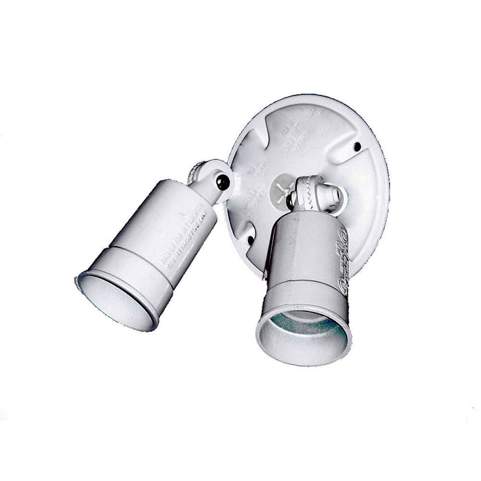 Acclaim Lighting FL1WH Two Light Floodlight, Gloss White