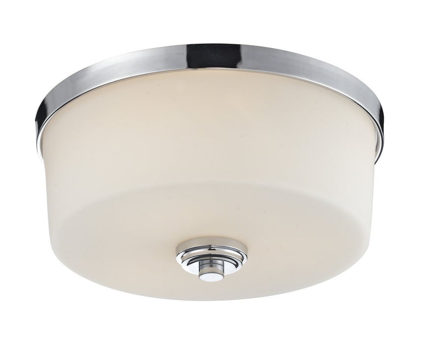 Z-Lite 225F3 Three Light Flush Mount, Chrome