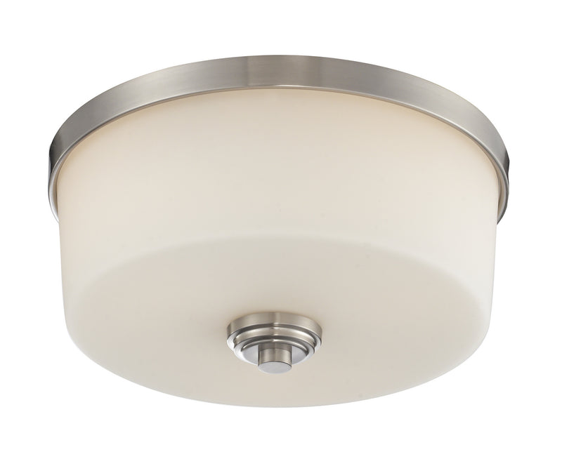 Z-Lite 226F3 Three Light Flush Mount, Brushed Nickel