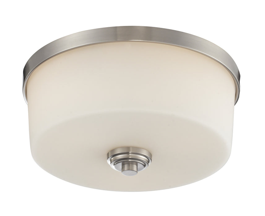 Z-Lite 226F3 Three Light Flush Mount, Brushed Nickel