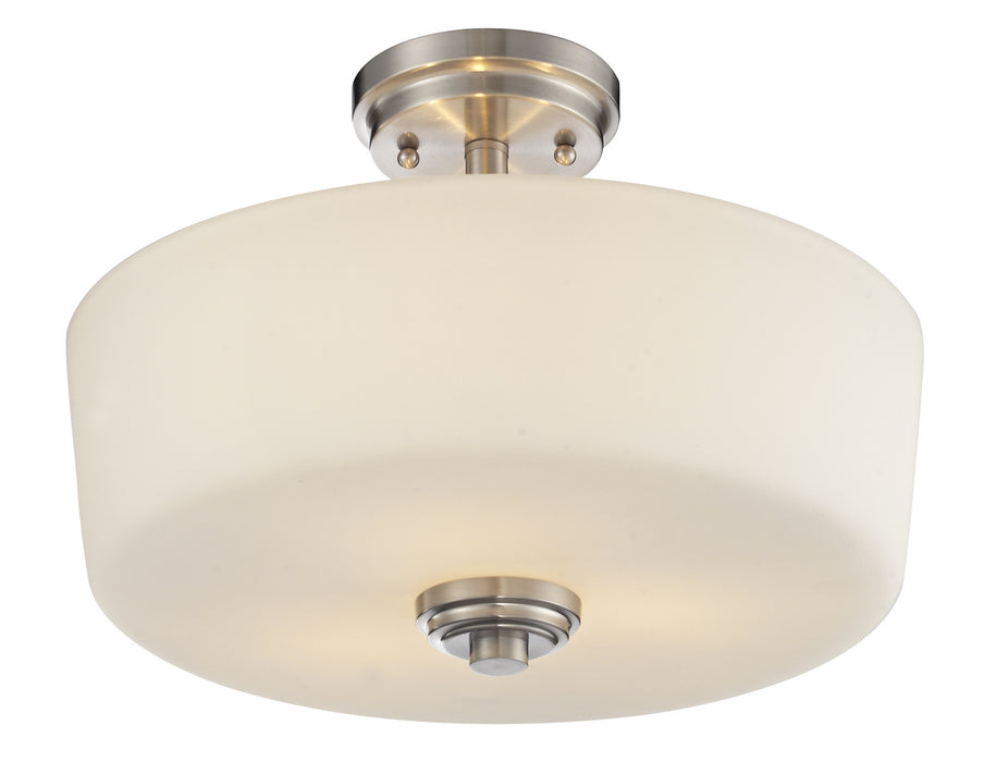 Z-Lite 226SF Three Light Semi Flush Mount, Brushed Nickel