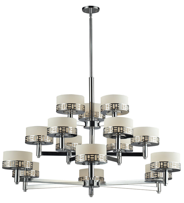 Z-Lite 328-15-CH 15 Light Chandelier, Chrome
