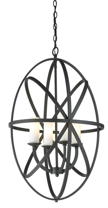 Z-Lite 6027-4L-BRZ Four Light Chandelier, Bronze