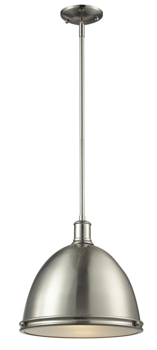 Z-Lite 710P13-BN One Light Pendant, Brushed Nickel