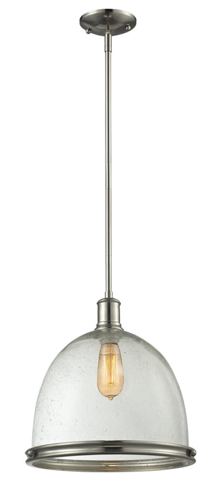 Z-Lite 718P13-BN One Light Pendant, Brushed Nickel