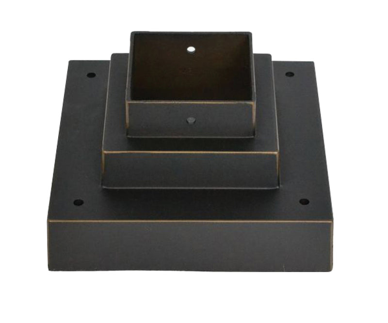 Z-Lite SQPM-ORBZ Light Outdoor Posts - Hardware, Outdoor Rubbed Bronze