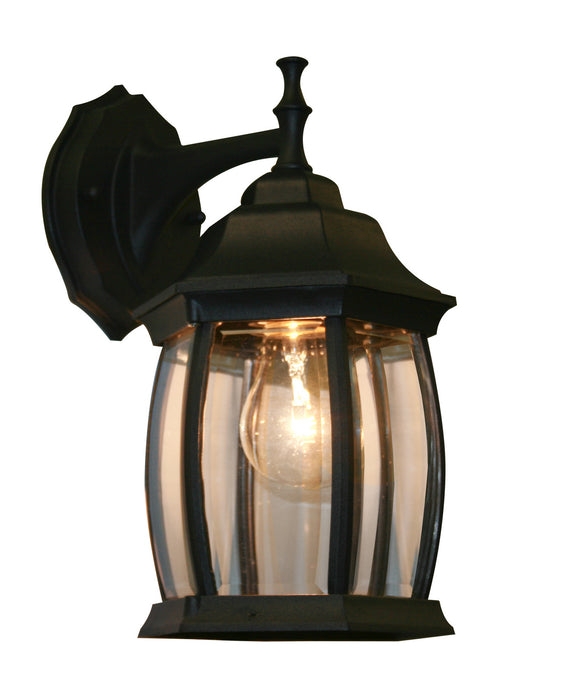 Z-Lite T20-BK One Light Outdoor Wall Light, Black