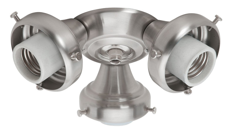 Hunter 99136 Three Light Fitter, Brushed Nickel