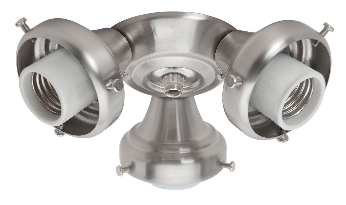 Hunter 99136 Three Light Fitter, Brushed Nickel