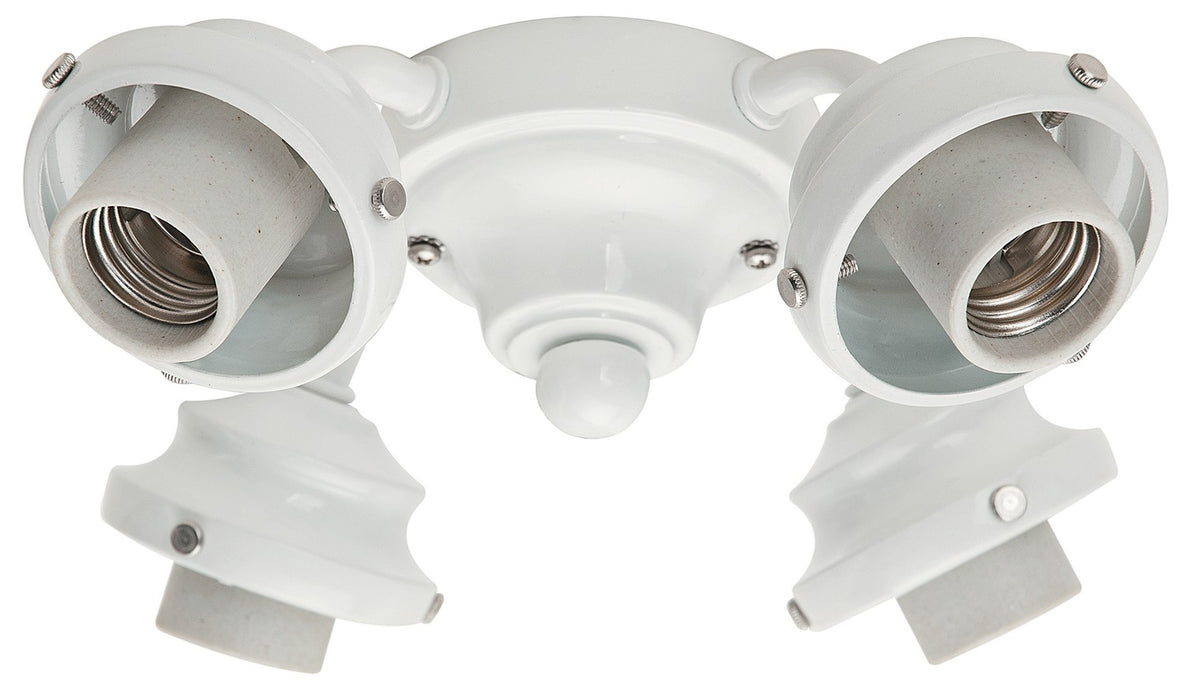Hunter 99145 Four Light Fitter, Snow White