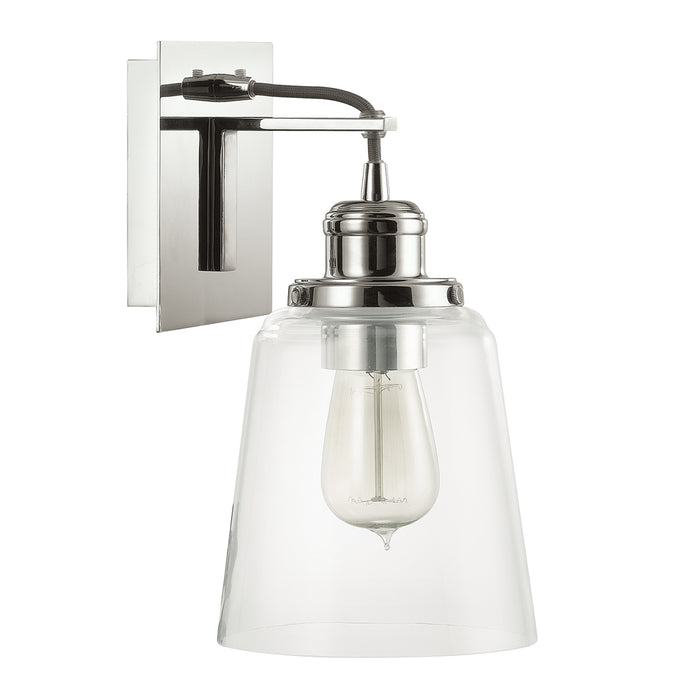 Capital Lighting 3711PN-135 One Light Wall Sconce, Polished Nickel