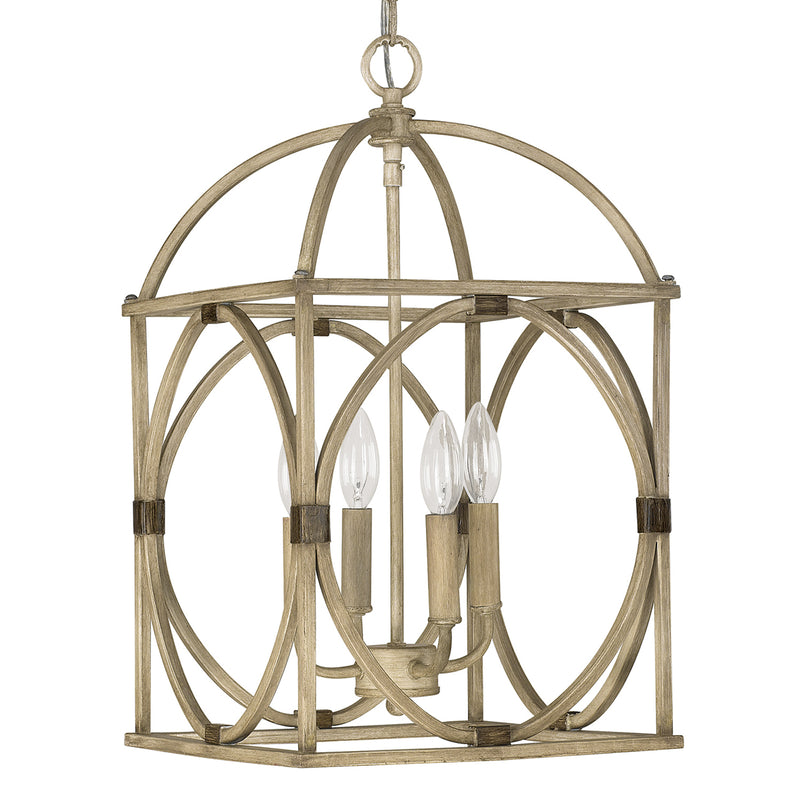 Capital Lighting 4521FO Four Light Foyer, French Oak