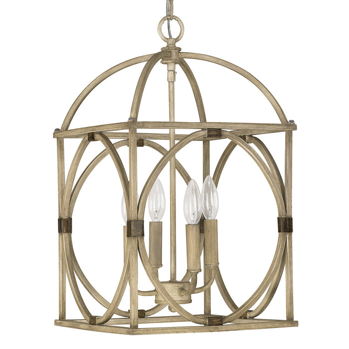 Capital Lighting 4521FO Four Light Foyer, French Oak