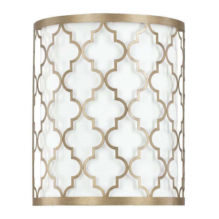 Capital Lighting 4546BG-566 Two Light Wall Sconce, Brushed Gold