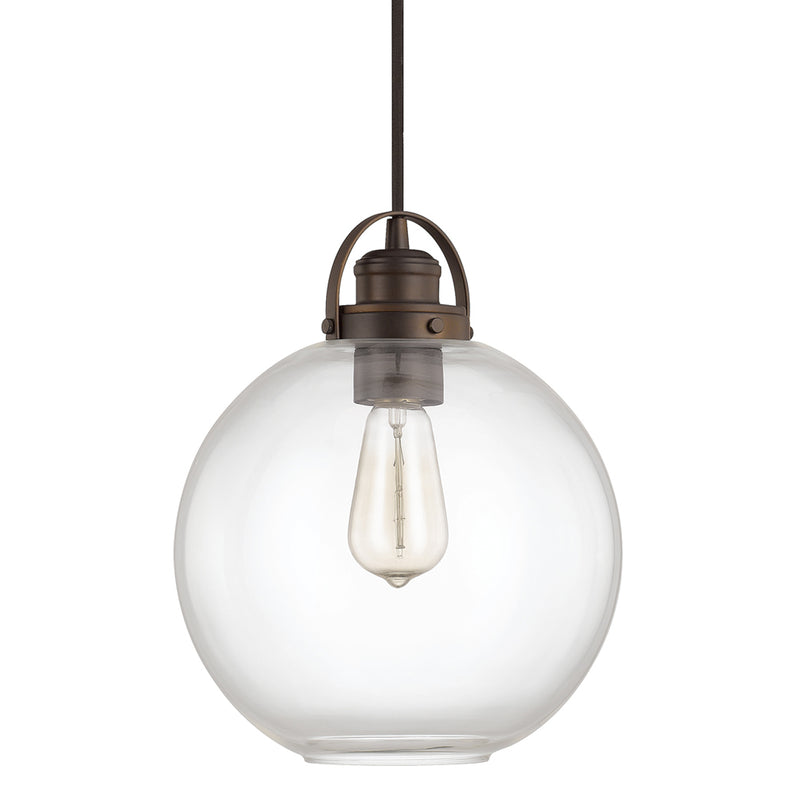 Capital Lighting 4641BB-136 One Light Pendant, Burnished Bronze