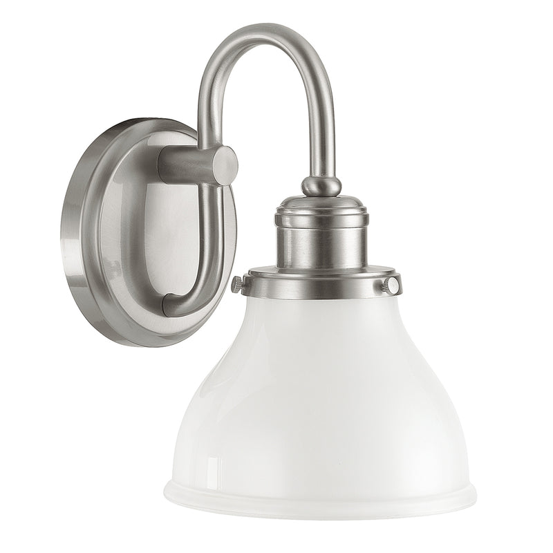 Capital Lighting 8301BN-128 One Light Wall Sconce, Brushed Nickel