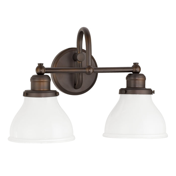 Capital Lighting 8302BB-128 Two Light Vanity, Burnished Bronze